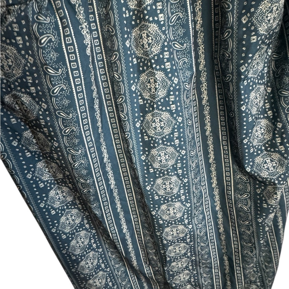 Adjustable Spaghetti Strap Maxi Sundress with Geo Pattern - 16/2X - Picture 2 of 6